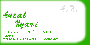 antal nyari business card